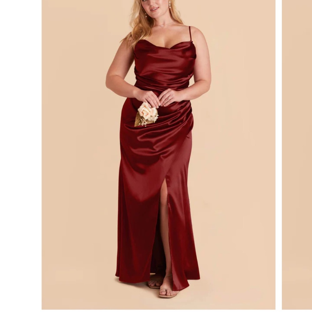Birdy Grey Lydia Satin Dress in Cabernet